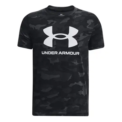 Fiú rövid ujjú póló UNDER ARMOUR UA SPORSTYLE LOGO AOP SS-BLK