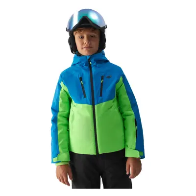 Fiú síkabát 4F JUNIOR TECHNICAL JACKET-JAW23TTJAM300-35S-TURQUOISE