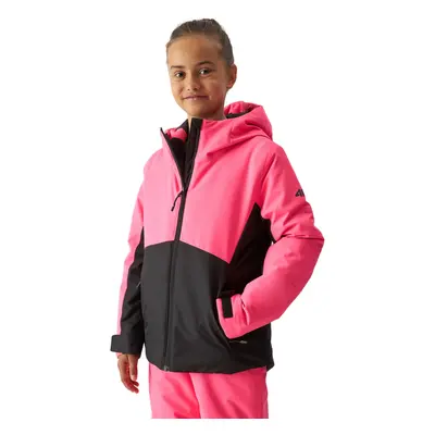 Lány sídzseki 4F JUNIOR TECHNICAL JACKET-JAW23TTJAF292-55N-HOT PINK NEON