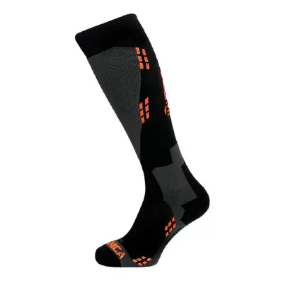 Sí térdzokni (zokni) TECNICA Wool ski socks, black orange