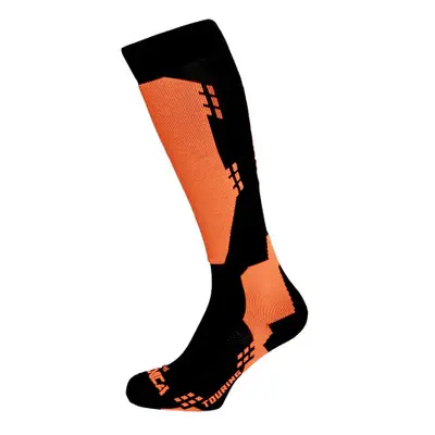 Sí térdzokni (zokni) TECNICA Touring ski socks, black orange