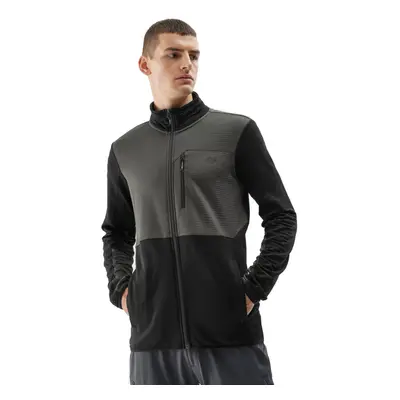 Férfi túra pulóver cipzárral 4F FLEECE-AW23TFLEM118-22S-ANTHRACITE