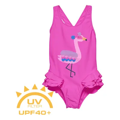 Lányok fürdőruha COLOR KIDS Swimsuit W. Application, sugar pink