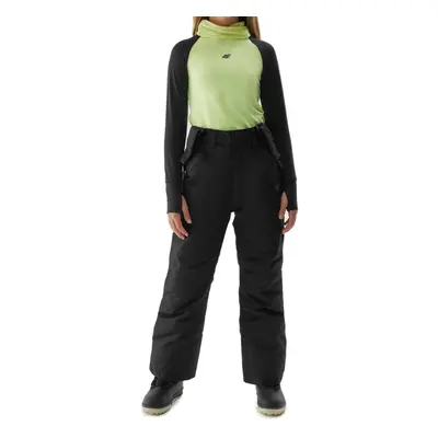 Lányok sínadrág 4F JUNIOR TROUSERS FNK-JAW23TFTRF353-21S-BLACK