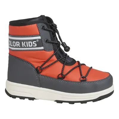 Gyermek magas téli csizma COLOR KIDS Boots W. String orange