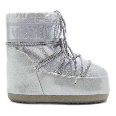 Női téli bokacsizma MOON BOOT Icon Low Glitter silver