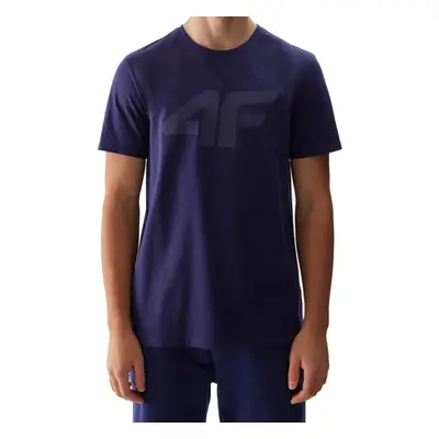 Rövid ujjú férfi póló 4F TSHIRT-4FWSS24TTSHM1155-31S-NAVY