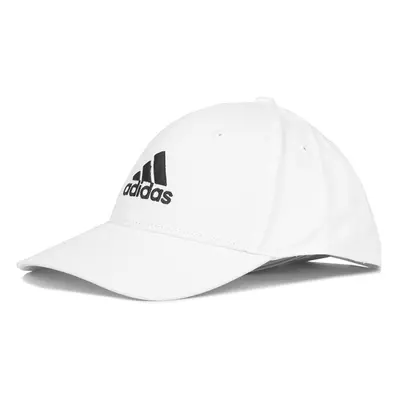 Kalap sapka ADIDAS BBALL CAP COT WHITE BLACK