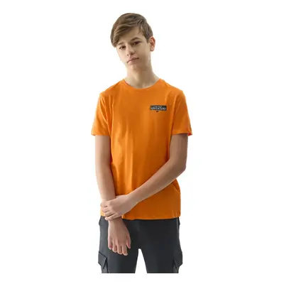 Fiú rövid ujjú turista póló 4F JUNIOR TSHIRT-4FJWSS24TTSHM1131-70S-ORANGE