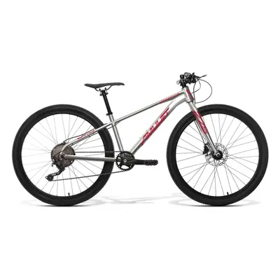 Junior mountain bike AMULET 27,5 Youngster 1.10 SH, alu brushed transparent red