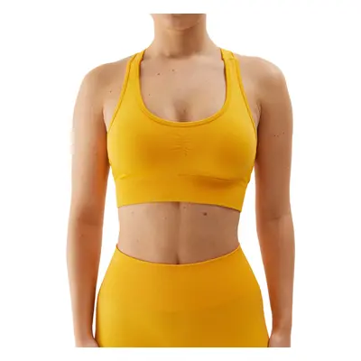 Női edző sportmelltartó 4F SPORT BRA-4FWSS24USBAF116-70S-ORANGE