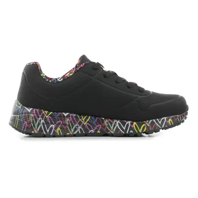 Lányok szabadidős cipők SKECHERS Uno Lite Lovely Luv black