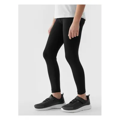 Lányok leggings 4F JUNIOR TIGHTS-4FJWSS24TTIGF130-20S-DEEP BLACK