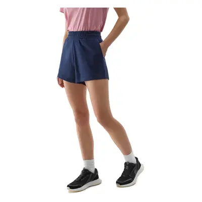 Női tréningruha rövidnadrág 4F SHORTS CAS-4FWSS24TSHOF286-31S-NAVY