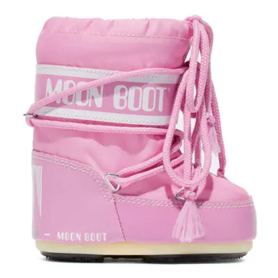 Gyermek téli bokacsizma MOON BOOT ICON MINI NYLON, 063 pink