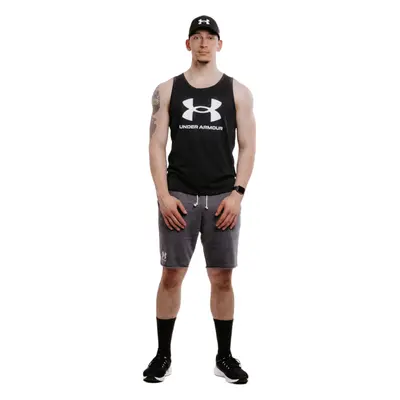 Ujj nélküli férfi póló UNDER ARMOUR UA SPORTSTYLE LOGO TANK-BLK 001