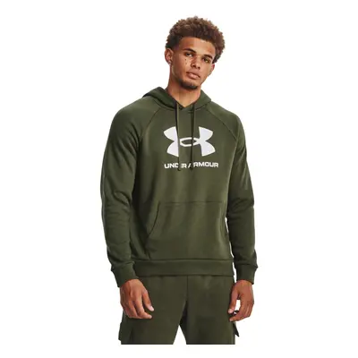 Hőszigetelt kapucnis férfi pulóver UNDER ARMOUR UA Rival Fleece Logo HD-GRN