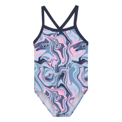 Lányok fürdőruha COLOR KIDS Swimsuit Sporty, AOP, cerulean