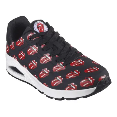 Női szabadidős lábbelik SKECHERS Uno Say It Loud black red