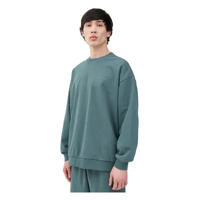 Férfi pulóver 4F SWEATSHIRT-4FWSS24TSWSM1027-44S-OLIVE