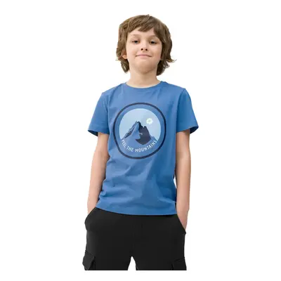 Fiú rövid ujjú turista póló 4F JUNIOR TSHIRT-4FJWSS24TTSHM1133-33S-BLUE