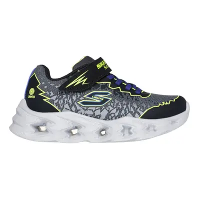 Fiú szabadidő cipő SKECHERS S Lights Vortex 2.0 Zorento black yellow blue