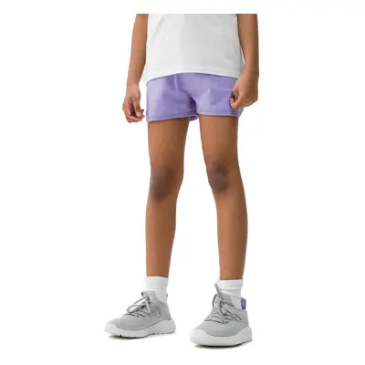 Lány tréningruha rövidnadrág 4F JUNIOR SHORTS CAS-4FJWSS24TSHOF280-52S-LIGHT VIOLET