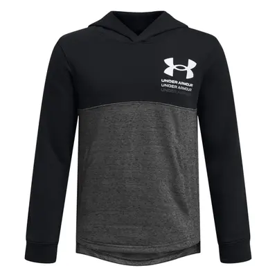 Fiú kapucnis pulóver UNDER ARMOUR UA Boys Rival Terry Hoodie-BLK