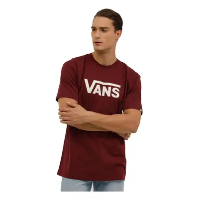 Rövid ujjú férfi póló VANS CLASSIC TEE-B BURGUNDY-MARSHMALLOW