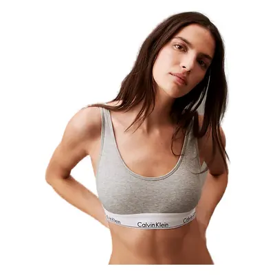 Női melltartó CALVIN KLEIN LIGHTLY LINED BRALETTE-GREY HEATHER