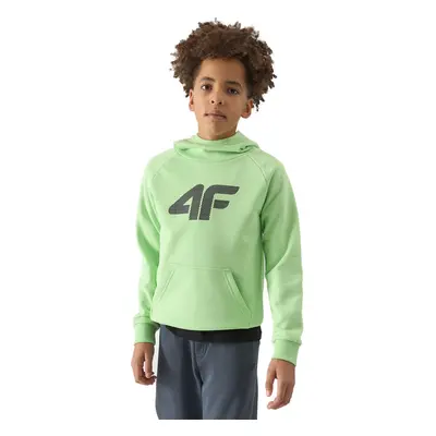 Fiú pulóver cipzárral 4F JUNIOR SWEATSHIRT-4FJWSS24TSWSM0925-42S-LIGHT GREEN