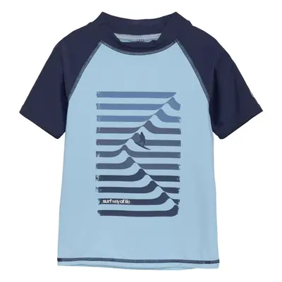 Fiúk úszóing COLOR KIDS T-shirt W Print, cerulean