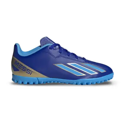 Gyepfutballcipő fiúknak ADIDAS X Crazyfast Messi Jr TF lucid blue blue burst cloud white