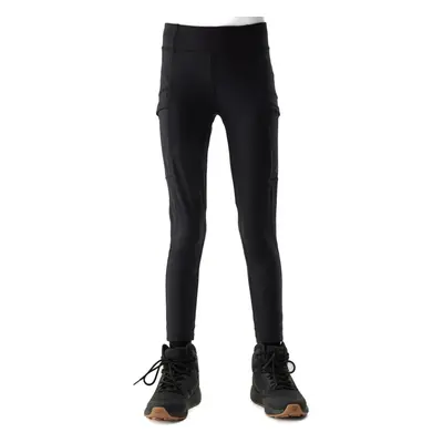 Lányok túranadrágja 4F JUNIOR TROUSERS FNK-4FJWSS24TFTRF493-21S-BLACK