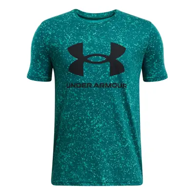 Fiú rövid ujjú póló UNDER ARMOUR UA SPORSTYLE LOGO AOP SS-BLU