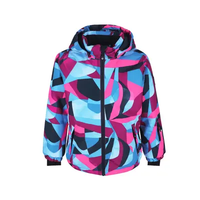 Lány sídzseki COLOR KIDS Ski jacket AOP, AF 10.000, pink glo