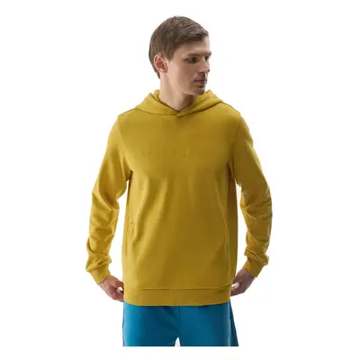 Férfi kapucnis pulóver 4F SWEATSHIRT-4FWSS24TSWSM0948-71S-YELLOW