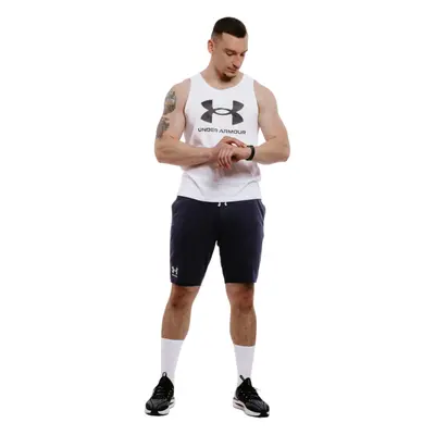 Ujj nélküli férfi póló UNDER ARMOUR UA SPORTSTYLE LOGO TANK-WHT