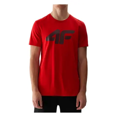 Rövid ujjú férfi póló 4F TSHIRT-4FWSS24TTSHM1155-61S-DARK RED