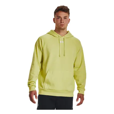 Hőszigetelt kapucnis férfi pulóver UNDER ARMOUR UA Rival Fleece Hoodie-YLW