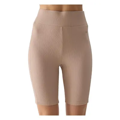 Női rövidnadrág 4F TIGHTS-4FWSS24TTIGF150-83S-BEIGE