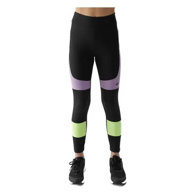 Lányok leggings 4F JUNIOR TIGHTS FNK-4FJWSS24TFTIF221-20S-DEEP BLACK