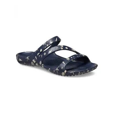 Női szandál CROCS Kadee II Shells Print Sandal W navy