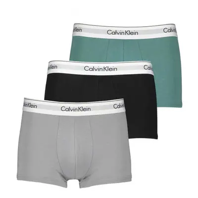 Férfi boxerek CALVIN KLEIN TRUNK 3PK-SAGEBUSH GREEN, BLACK, GRIFFIN