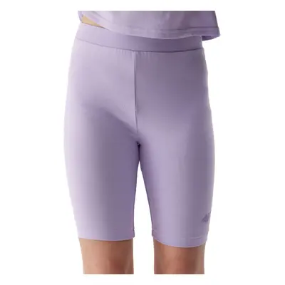 Lány tréningruha rövidnadrág 4F JUNIOR TIGHTS-4FJWSS24TTIGF129-52S-LIGHT VIOLET