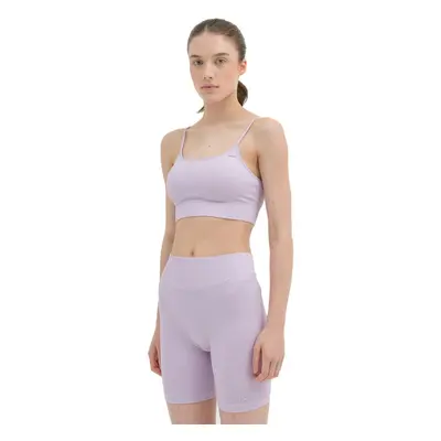 Női edző sportmelltartó 4F SPORT BRA-4FWSS24USBAF121-52S-LIGHT VIOLET