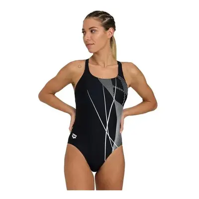 Női úszó egyrészes fürdőruha ARENA WO BRANCH SWIMSUIT SWIM PRO BACK