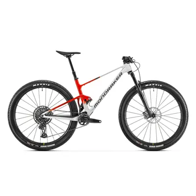 Mountain bike MONDRAKER F-Podium Carbon R, bunker grey flame red vortex grey