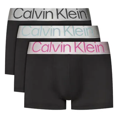 Férfi boxerek CALVIN KLEIN LOW RISE TRUNK 3PK-B- ARONA, ASHF GRY, ULTRA PINK LGS