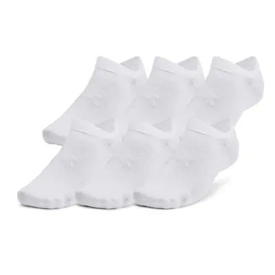 Ponožky UNDER ARMOUR UA Essential No Show 6 pack-WHT